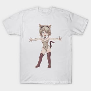 Chibi CatGirl 2B - Nier Automata T-Shirt